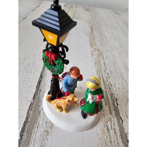 Dept 56 dog cat kids lantern people accessory village Xmas decor wreath
